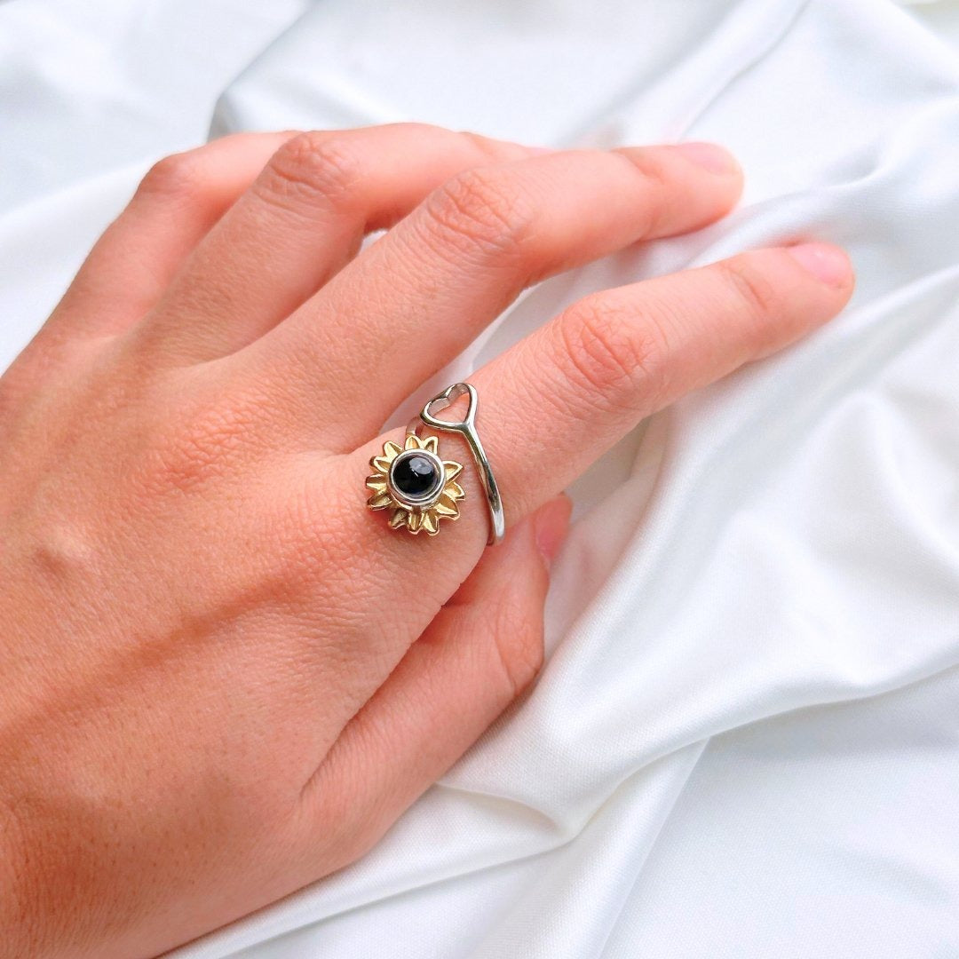 Sunflower PhotoJewels Ring